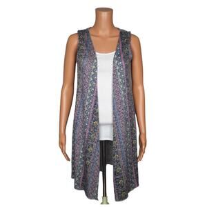 Knitworks Sleeveless Cardigan Women Size Large